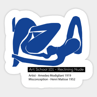 Reclining Nude Sticker